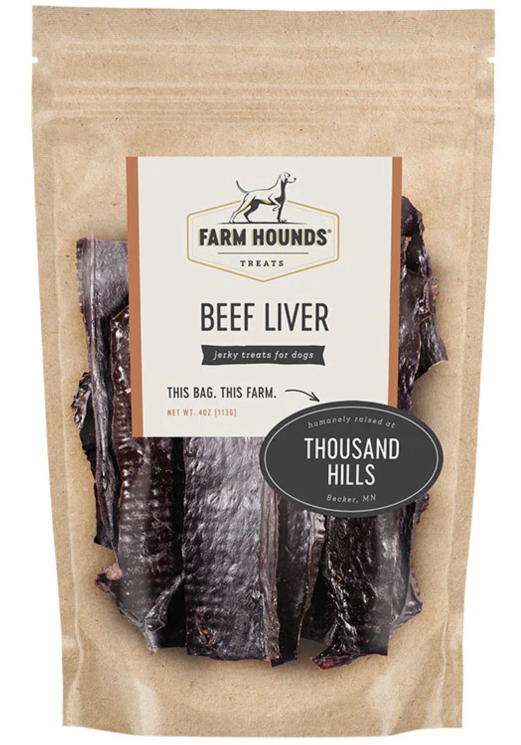 Farm Hounds All Natural Grass Fed Beef Liver Dog Treats