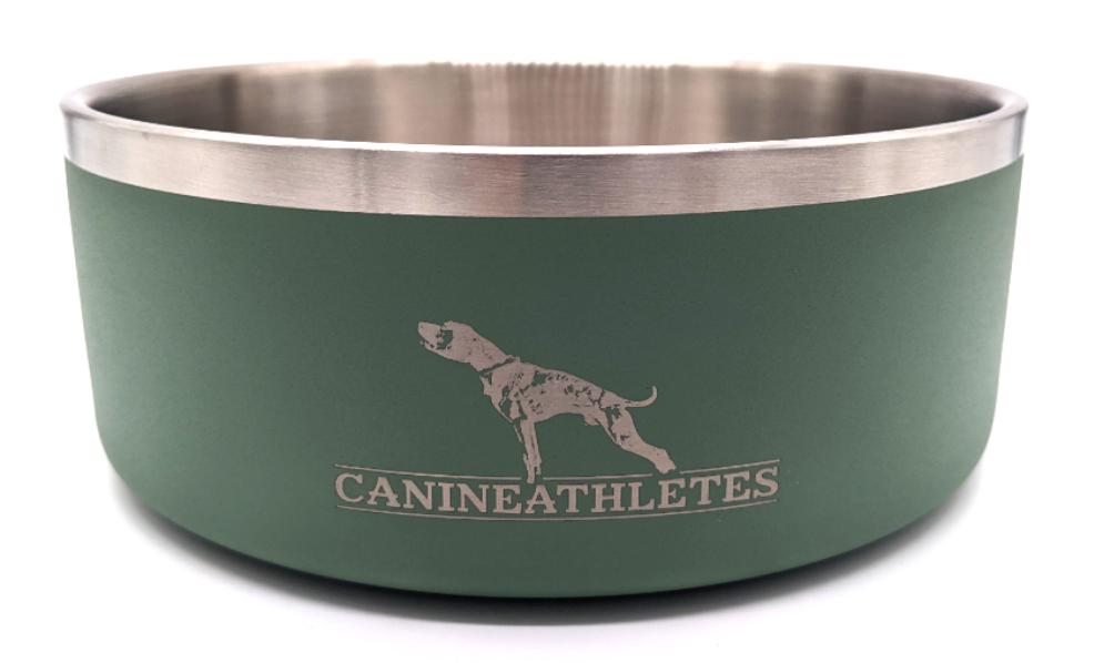 4 Cup Stainless Steel Dog Bowls for Water or Food - Black – HydraPeak